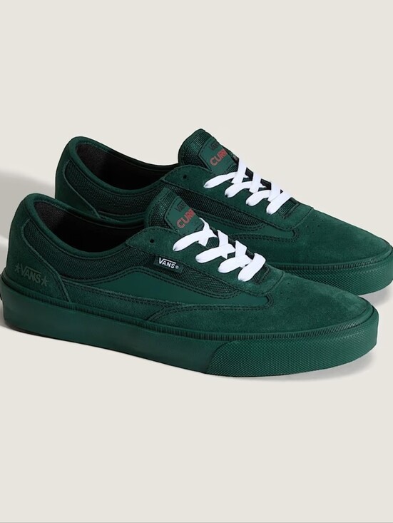 Vans Shoes - Vans X Atiba Professional Skate Curren Caples Women 8 Emerald Green Suede 062026